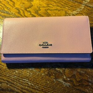 Coach Blush Pink Leather Wallet